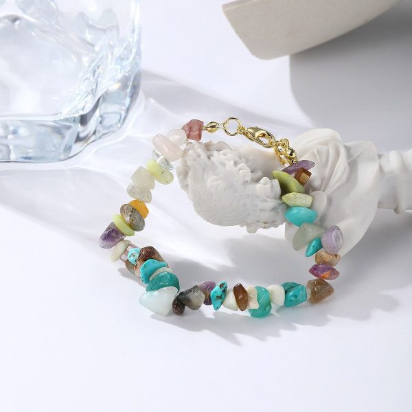 Wholesale Bohemian Colored Stone Beads Bracelet Discount