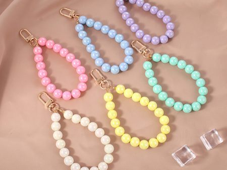 Wholesale Acrylic Colorful Beaded Keychain For Sale