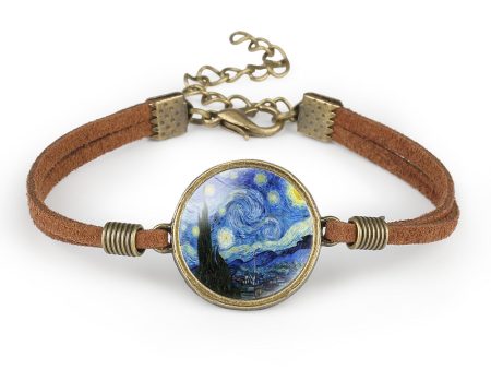 Wholesale World Famous Paintings Leather Bracelet Online