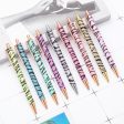 Wholesale Metal Zebra Pattern Gold Powder Bouncing Ballpoint Pen Cheap