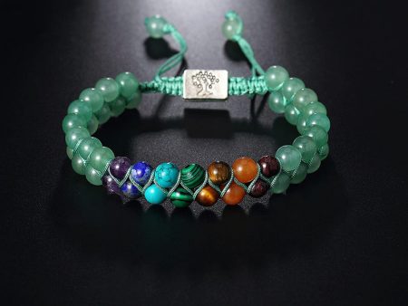 Wholesale Bohemian Tree of Life Agate Beaded Bracelet Discount