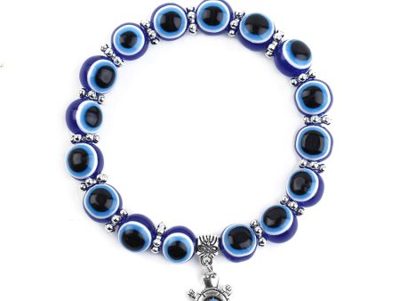 Wholesale Blue Eyes Elephant Turtle Owl Beaded Resin Bracelet For Cheap