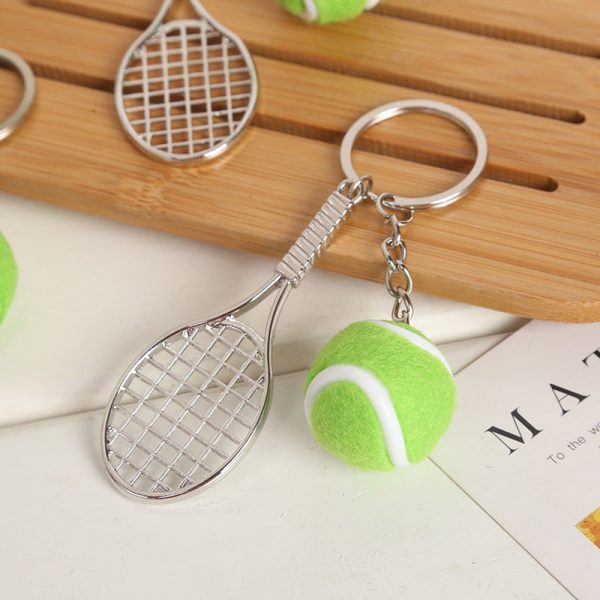 Wholesale Alloy Tennis Keychain Online Hot Sale