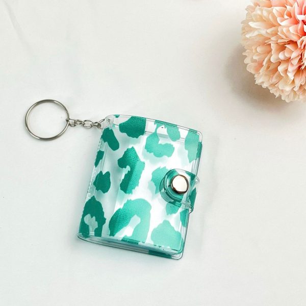 Wholesale 2-inch Leopard Print mini Album Plastic Keychains Sale