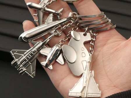 Wholesale Airplane Model Metal Keychain Online now