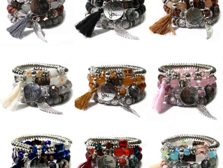 Wholesale Bohemian Tassel Multilayer Beaded Bracelet For Cheap