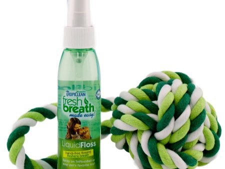 15% OFF: Tropiclean Fresh Breath Liquid Floss and TriFlossBall Hot on Sale